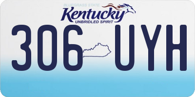 KY license plate 306UYH