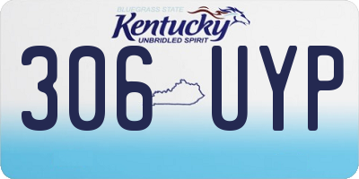 KY license plate 306UYP