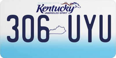 KY license plate 306UYU