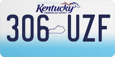 KY license plate 306UZF