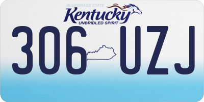KY license plate 306UZJ