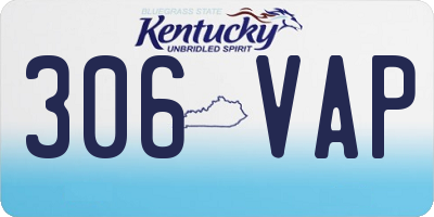 KY license plate 306VAP