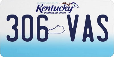 KY license plate 306VAS