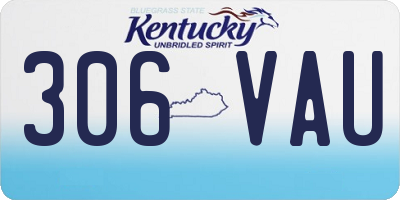 KY license plate 306VAU