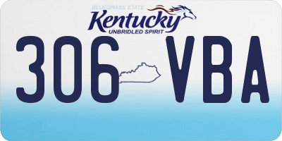 KY license plate 306VBA
