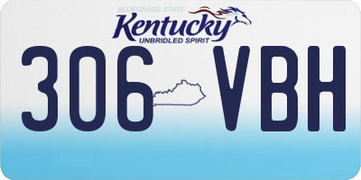 KY license plate 306VBH