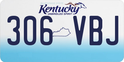 KY license plate 306VBJ