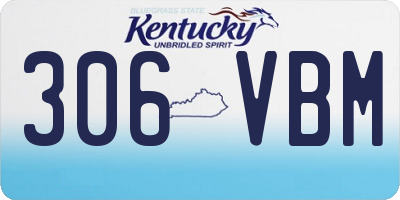 KY license plate 306VBM
