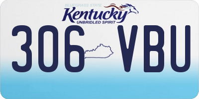 KY license plate 306VBU