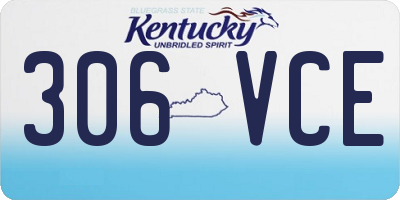 KY license plate 306VCE