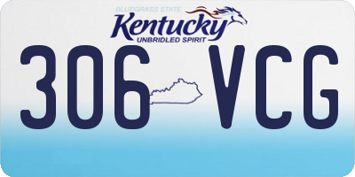 KY license plate 306VCG