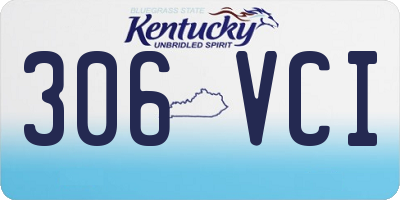 KY license plate 306VCI