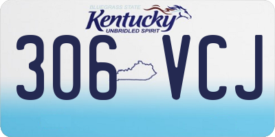KY license plate 306VCJ