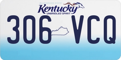 KY license plate 306VCQ