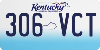 KY license plate 306VCT
