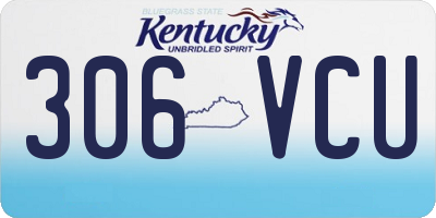 KY license plate 306VCU