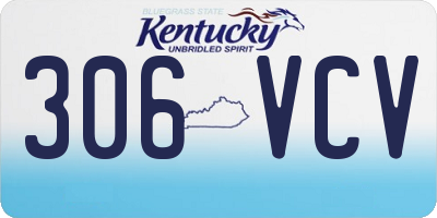 KY license plate 306VCV