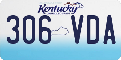 KY license plate 306VDA