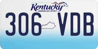 KY license plate 306VDB