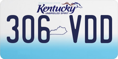 KY license plate 306VDD