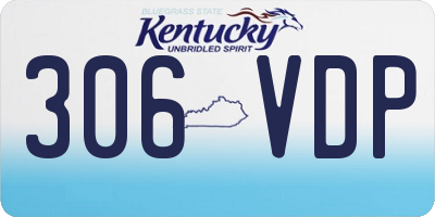 KY license plate 306VDP