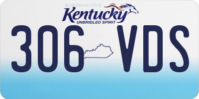 KY license plate 306VDS