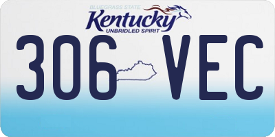 KY license plate 306VEC