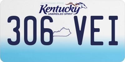KY license plate 306VEI
