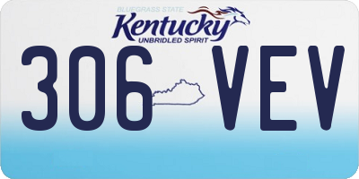 KY license plate 306VEV
