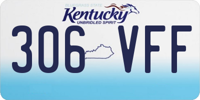 KY license plate 306VFF