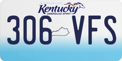 KY license plate 306VFS