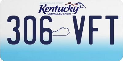 KY license plate 306VFT