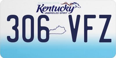 KY license plate 306VFZ