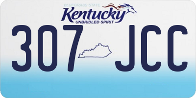 KY license plate 307JCC