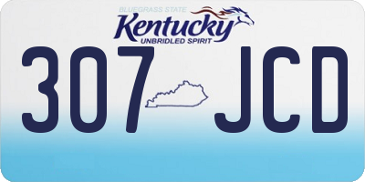 KY license plate 307JCD