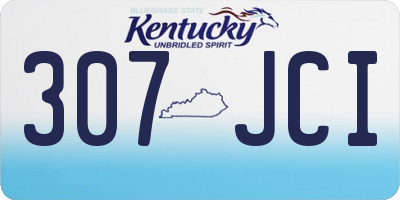 KY license plate 307JCI