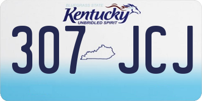 KY license plate 307JCJ