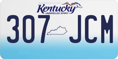 KY license plate 307JCM