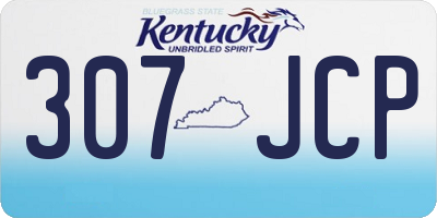 KY license plate 307JCP