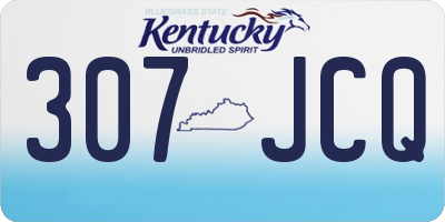 KY license plate 307JCQ