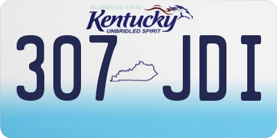 KY license plate 307JDI