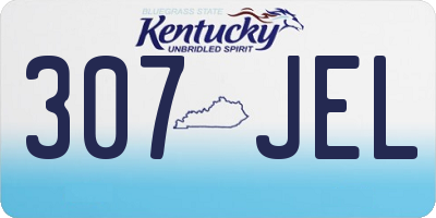 KY license plate 307JEL