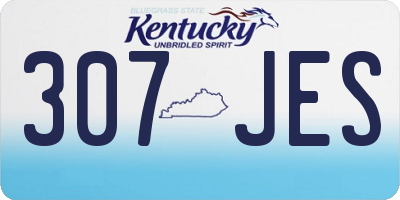 KY license plate 307JES