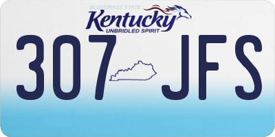 KY license plate 307JFS