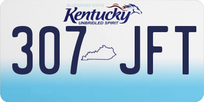 KY license plate 307JFT