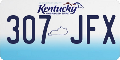 KY license plate 307JFX