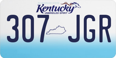 KY license plate 307JGR