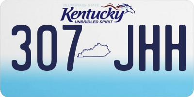 KY license plate 307JHH