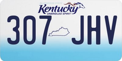 KY license plate 307JHV
