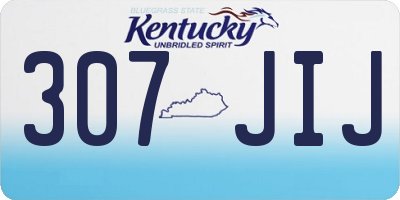 KY license plate 307JIJ